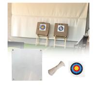 Archery Backstop with Target Paper & Rope, Arrow Stop Net w/Grommets