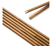 Archery Bamboo Arrow Shafts Handmade 7mm/8mm/9mm/10mm Diameter Bamboo Shafts for DIY Traditional Recurve Bow Longbow Arrows (10mm, 12pcs)