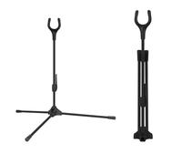 Archery Bow Stand, Foldable Longbow Holder Recurve Bow Bracket with Anti-Slip Base for Outdoor Hunting Shooting