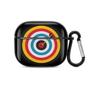 Archery Bullseye Target Sports Bluetooth Headset Cover Hard Shell Earbuds Case Protective Cover Compatible with Airpods 3