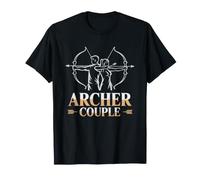 Archery Couple Husband Wife Target Pair Partner Couples T-Shirt