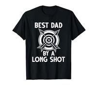 Archery Gift for Dad T-Shirt Best Dad By a Long shot Target T-Shirt