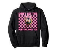 Archery Girl Mom Archer Don't let the Ponytail Fool You Pullover Hoodie