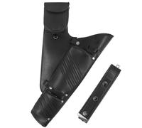 Archery Hip Quiver for Arrows Leather Arrow Holder with 3 Pockets and Adjustable Belt Arrow Quiver for Recurve Bow Hunting Shooting