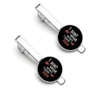Archery I Don't Wear Bows I Shoot Them Silver Tie Clip Suit Accessories for Men Necktie Bar Set Pin Business Wedding
