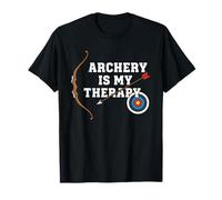 Archery is My Therapy Funny Archery Bow Arrow Target T-Shirt