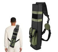 Archery Lightweight Quiver Back Arrow , Multi-Functional Arrow Holder Bag, Tactical Arrow Case with Adjustable Strap for Compound and Recurve Bows, Hip and Back Use for Target Shooting Hunting (Green)