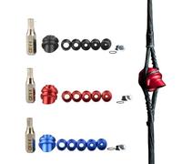 Archery Peep Sight for Compound Bow Interchangeable Aluminum Alloy Inner Core with Peep Visor Hoody Compound Arc (C, red, 37°)