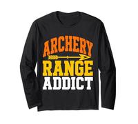 Archery Range Addict Collegiate Arrow Bowhunter Long Sleeve T-Shirt