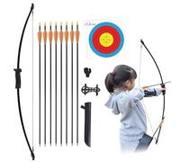 Archery Recurve Bow and Arrow Set Recurve Bows Take-down Bow for Archery Youth Junior Beginner Kids Longbow Training Target Practice Outdoor