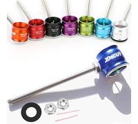 Archery Recurve Bow Sight Head 0.5/0.75/1.0 Optical Fiber Pin Aiming Point Aluminum Sight Suitable for Recurve Bow (Dark Blue, Optical Fiber 1.0)