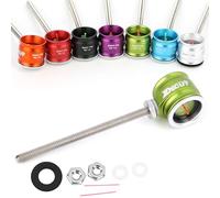 Archery Recurve Bow Sight Head 0.5/0.75/1.0 Optical Fiber Pin Aiming Point Aluminum Sight Suitable for Recurve Bow (Green, Optical Fiber 0.50)