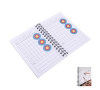 Archery Score Book Portable Spiral Bound for Tournaments and Practice White | Pocket-friendly Design with Water-resistant Surface, Suitable for Competitive Archers and Target Faces