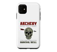 Archery Survival Skill Skull Arrow Humor Case for iPhone 11