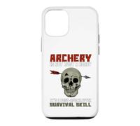 Archery Survival Skill Skull Arrow Humor Case for iPhone 12/12 Pro