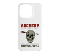 Archery Survival Skill Skull Arrow Humor Case for iPhone 14 Pro