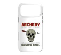Archery Survival Skill Skull Arrow Humor Case for iPhone 17 Pro Max