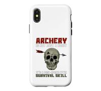 Archery Survival Skill Skull Arrow Humor Case for iPhone X/XS