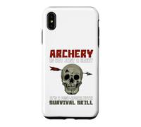 Archery Survival Skill Skull Arrow Humor Case for iPhone XS Max