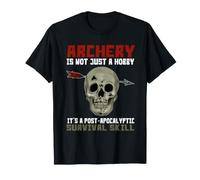 Archery Survival Skill Skull Arrow Humor T-Shirt