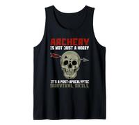 Archery Survival Skill Skull Arrow Humor Tank Top