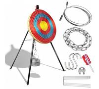 Archery Target and Target Outdoor Archery Stand Set, Heavy-Gauge Metal, Foldable Archery Targets Stand for Backyard, Professional Archery Target ShelfIdeal for Archery Camping