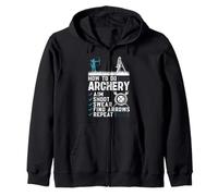 Archery Target Archer Zip Hoodie