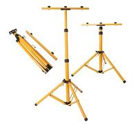 Archery Target Stand for Backyard, Adjustable Foldable Metal Tripod Target Stand for Traditional Straw & Foam Targets (Target Stand)