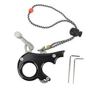 Archery Thumb Trigger, Compound Bow Aid Releaser, Aluminum Alloy Compound Bow Release Aids 3 Finger Grip Caliper for Outdoor Hunting Shooting Accessories(Black), Chess, Leisure Sports