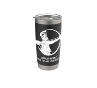 Archery to the Death Medieval Graphic Stainless Steel Insulated Tumbler
