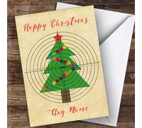 Archery Tree Target Hobbies Personalised Christmas Card - Personalised Christmas Card - Hobbies, Interests & Places Christmas Card