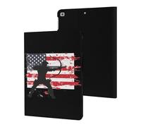 Archery US Flag Men Archer Bowhunting Hunter Tablet Case Compatible with ipad 2017/2018/Air1/Air2 (9.7in) Protective Case Cover Tablet Stand Cover