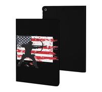 Archery US Flag Men Archer Bowhunting Hunter Tablet Case Compatible with ipad 2019/2020/2021(10.2in) Protective Case Cover Tablet Stand Cover