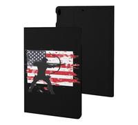 Archery US Flag Men Archer Bowhunting Hunter Tablet Case Compatible with ipad Pro/ipad Air3(10.5in) Protective Case Cover Tablet Stand Cover