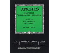 ARCHES 23 x 31 cm 300 gsm Cold Pressed Watercolour Pad