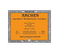 Arches : Aquarelle : Block : 16x12in : 20 sheets : 140lb : 300gsm Glued : Rough