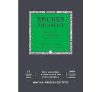ARCHES A1795091 Enc 21x29,7 12H Aquarelle 100% Fine 300g NAT, White Natural