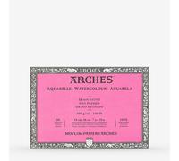 Arches : Aquarelle : Block : 10x7in : 20 sheets : 140lb : 300gsm Glued : Hot Pressed