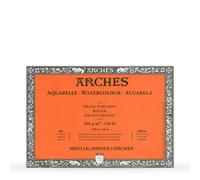 Arches : Aquarelle : Block : 14x10in : 20 sheets : 140lb : 300gsm Glued : Rough