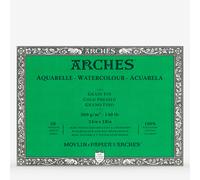 Arches : Aquarelle : Block : 24x18in : 20 sheets : 140lb : 300gsm Glued : Not