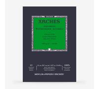 ARCHES A1795091 Enc 21x29,7 12H Aquarelle 100% Fine 300g NAT, White Natural