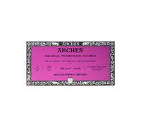 ARCHES Aquarelle Watercolour Paper on a Roll, Wood, White, Block 20 Blatt - 15 x 30cm