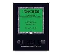 ARCHES - Enc Pad 14.8 x 21 12H Aquarelle 100% Fine 300 g White Nat (A1795090)