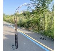Arches for Climbing Plants, Durable Zinccoated Rose Trellis, Decorative Pgola Support for Weddings & Events (Brown, W260Xh240Cm), Litobnx, Braun, W280cm*H240cm