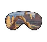 Arches National Park Blackout Sleep Eye Mask, Ventilated Fabric, Adjustable Wearing Style, Zero Pressure Sleeping Mask Soft Skin Friendly Eyeshade for Women Men
