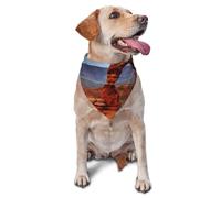 Arches National Park Dog Bandana Pet Scarf Accessories for Small Medium Dogs Cats Photo Prop, Triangle Pet Bandanas Adjustable Puppy Bib Washable Dog Kerchief Puppy Neckerchief