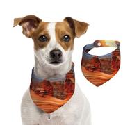 Arches National Park Dog Bandanas,Summer Bandanas for Dogs Washable Adjustable Dog Triangle Scarf Bibs Cute Pet Bibs for Medium Large Dogs Puppy and Cats Medium