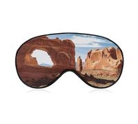 Arches National Park Entrance Blackout Sleep Eye Mask, Ventilated Fabric, Adjustable Wearing Style, Zero Pressure Sleeping Mask Soft Skin Friendly Eyeshade for Women Men