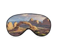 Arches National Park Eye Mask Sleep Mask for Side Sleeper Women Men Pressure-Free & Light Block-Out Blindfold Soft Comfortable Eye Covers Breathable Blindfold Adjustable