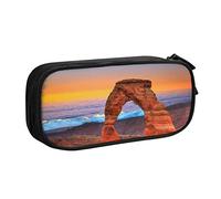 Arches National Park Pencil Case, Multifunctional Pencil Case, Student Pencil Case, with Zipper Suitable for Schools and Offices, Unisex.